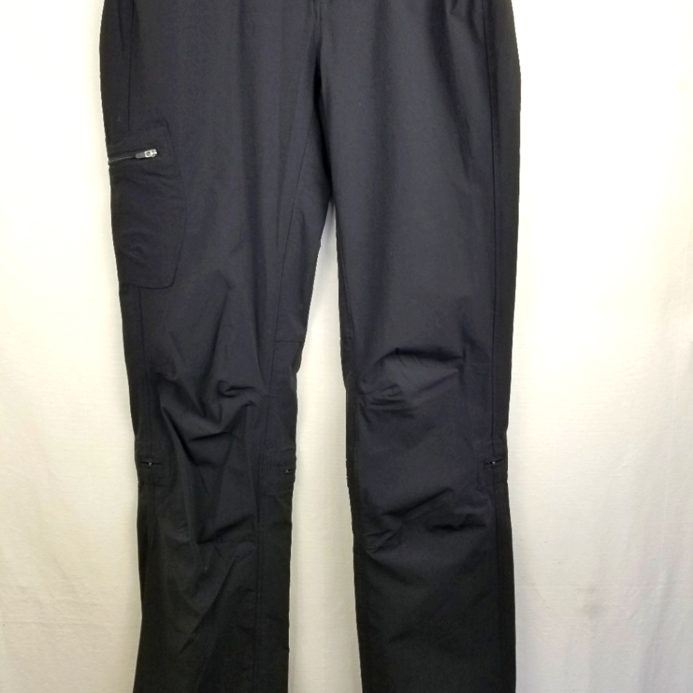 New The North Face Black Outdoor Tab Hem Hiking Activewear Pants Size 4 - Picture 2 of 14